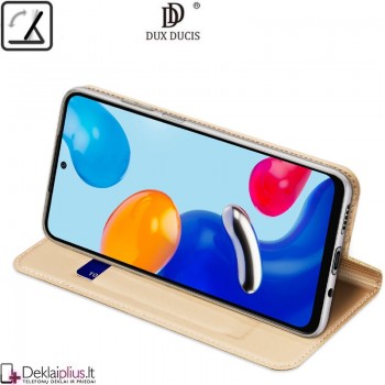 Dux Ducis dirbtinės odos viršelis - auksinės spalvos (Xiaomi Redmi Note 11/Note 11S/Note 12S/Poco M4 Pro) Dux Ducis dirbtinės odos viršelis - auksinės spalvos (Xiaomi Redmi Note 11/Note 11S/Note 12S/Poco M4 Pro)